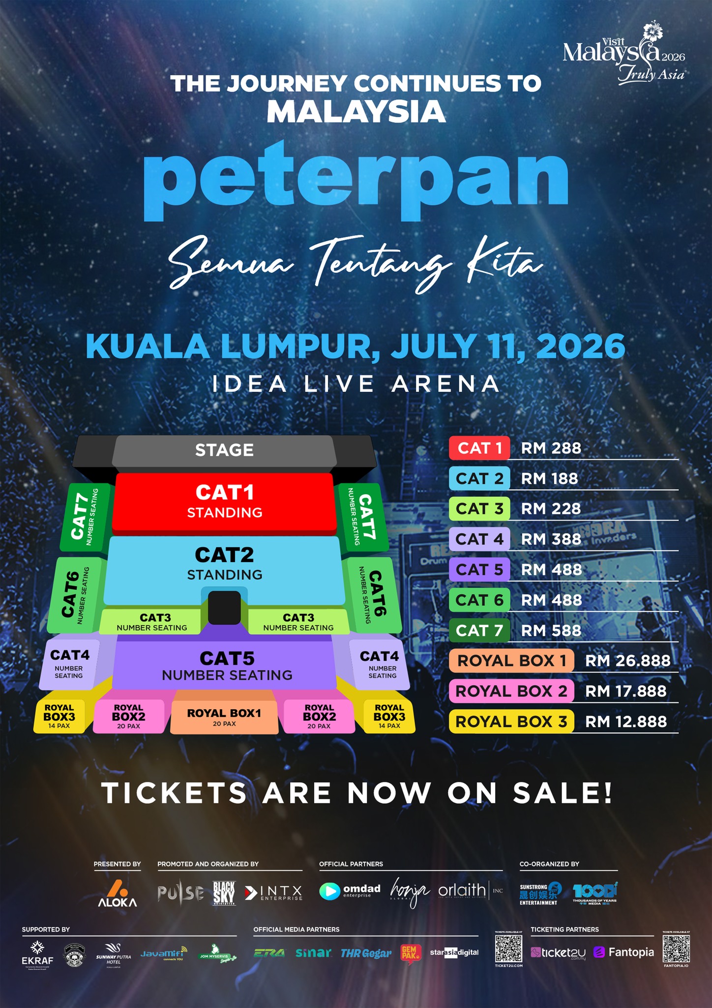 Peterpan Concert Ticket Peterpan Concert Ticket